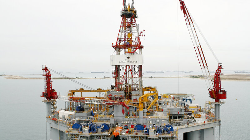 Ocean Endeavor drilling rig used in the 2nd drilling campaing