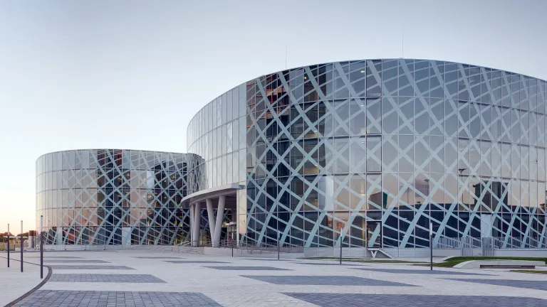 Petrom City, OMV Petrom headquarters, with its Infinity building in center